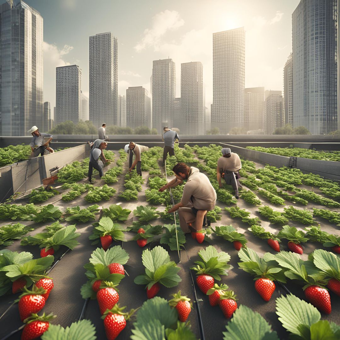 Cultivo Urbano de Fresas