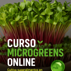 Banner del curso online de microgreens con certificado oficial STPS en español