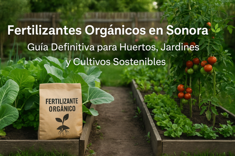 Fertilizantes orgánicos en Sonora para huertos, jardines y cultivos sostenibles
