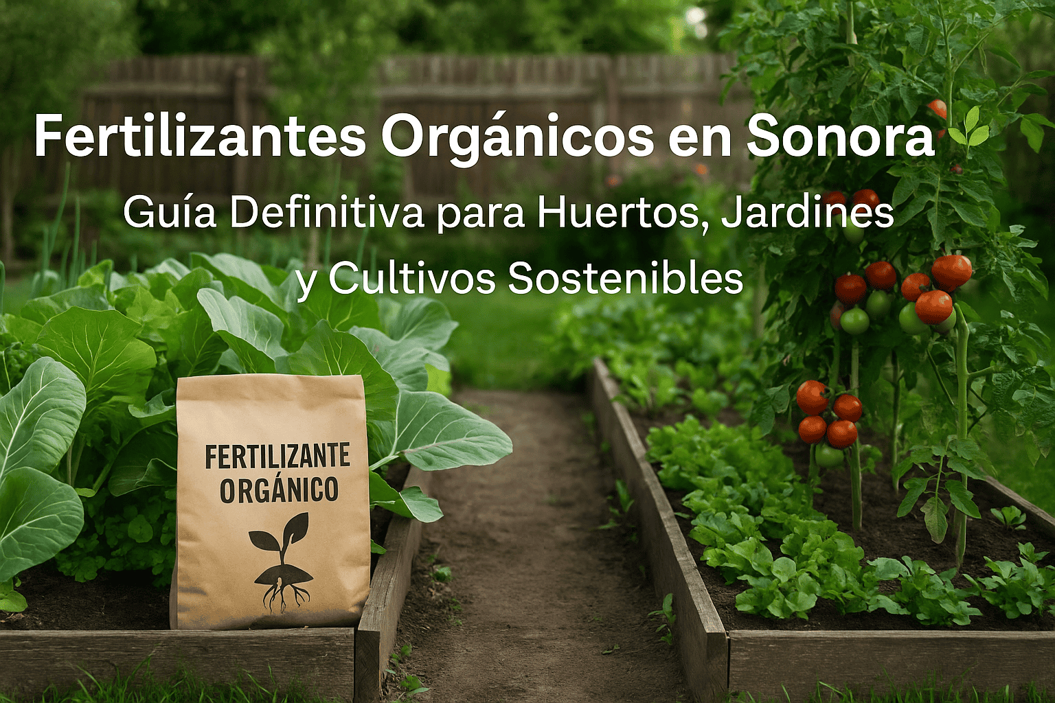 Fertilizantes orgánicos en Sonora para huertos, jardines y cultivos sostenibles