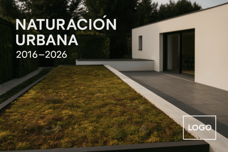 Vista superior de un techo verde moderno en Los Mochis, con vegetación premium y diseño bioclimático desarrollado por VERDE PLAKARQ SHOP
