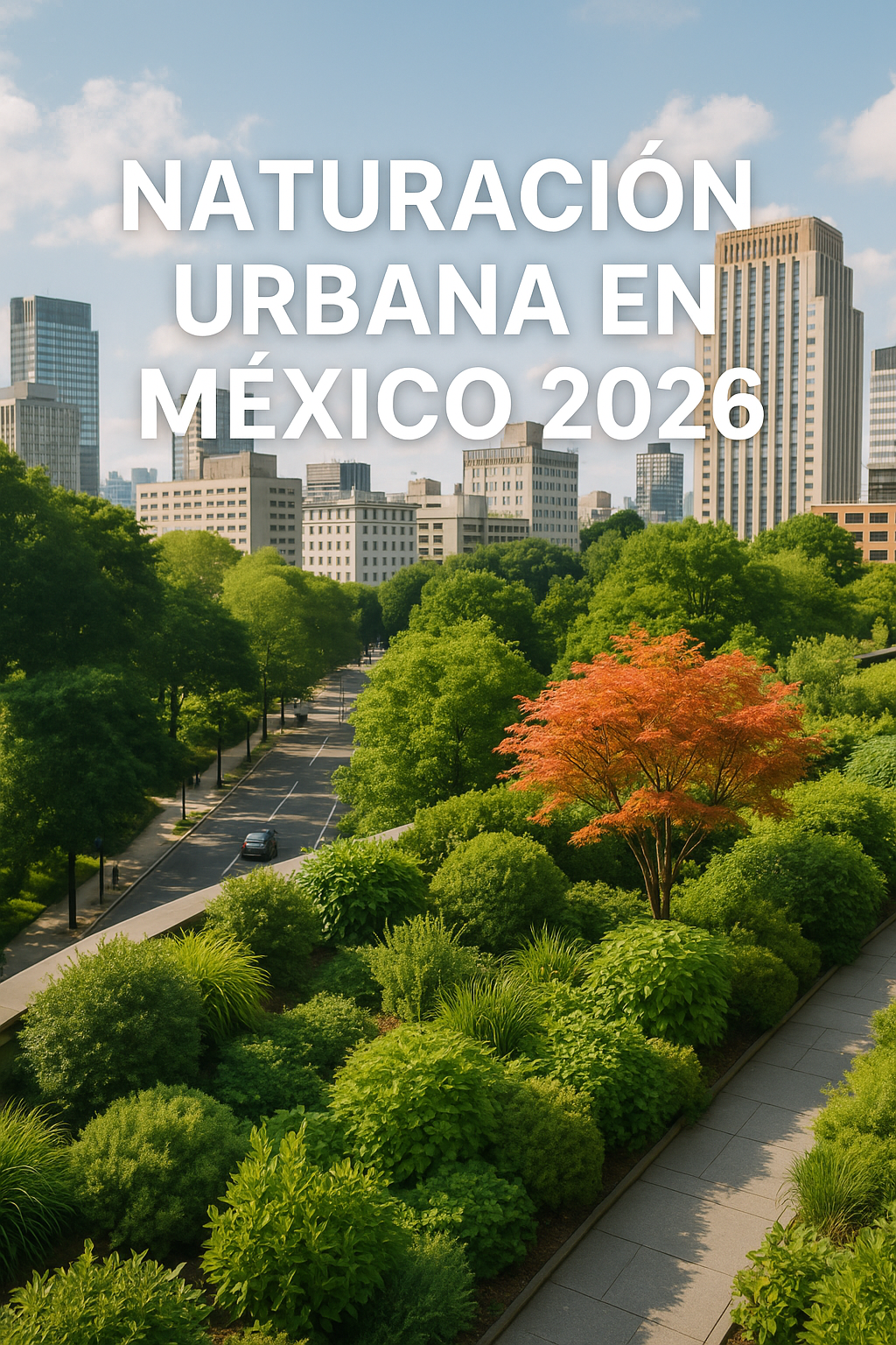 Naturación urbana en México 2026: guía completa y árboles para ciudad